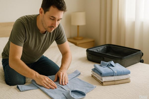 Travel Hack: The Best Way to Fold Button-Up Shirts to Save Space and Avoid Wrinkles!