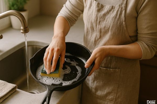 Cast Iron Pan Care: The Right Way to Wash Without Ruining Your Seasoning!