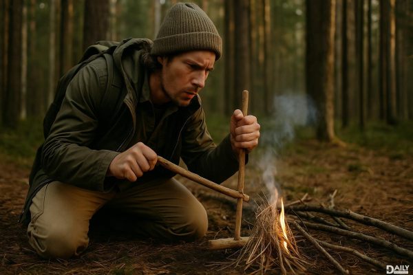 Stranded in the Wild? Discover How to Start a Fire Without Matches or a Lighter!