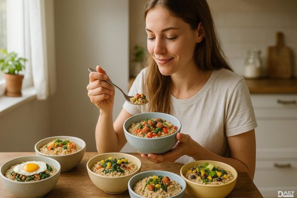 Upgrade Your Breakfast: 5 Savory Oats Recipes Packed with Protein & Fiber for Busy Mornings!
