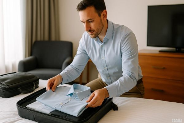 Travel Hack: How to Pack Dress Shirts Wrinkle-Free for Your Next Business Trip!