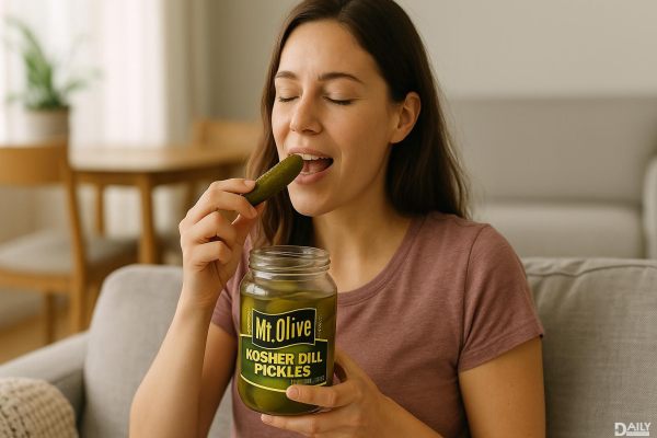 Craving a Crunch? Try Mt Olive Kosher Pickles for a Healthy, Low-Calorie Snack!
