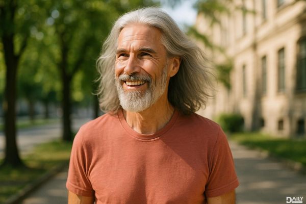 Why Do Older Men with Long Gray Hair Often Look Healthier and More Vital?