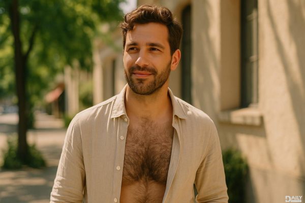 Men with hairy chests: Why an open shirt might be your best summer style move!