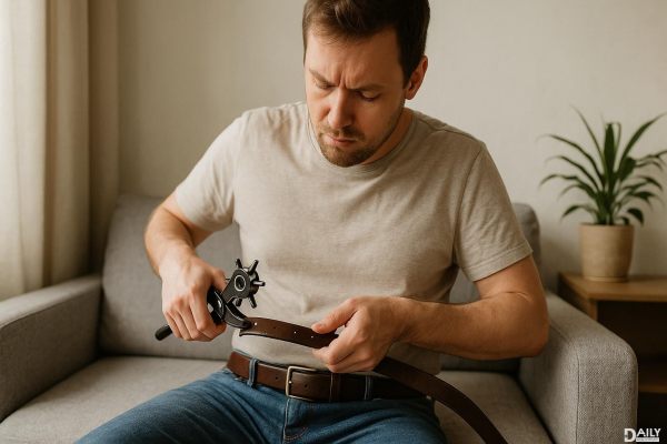 Struggling with a Tight Belt? Here’s How to Add a New Hole Easily at Home!