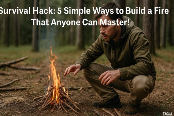 Survival Hack: 5 Simple Ways to Build a Fire That Anyone Can Master!