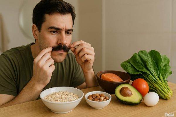 Want a Thicker Mustache? Try These 5 Foods Packed with Hair-Growth Nutrients!