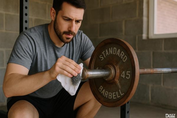 Forgot the Gym? This Simple Trick Removes Rust from Your Barbell in Minutes!