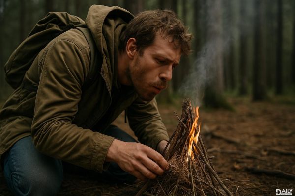 Lost in the Wild? Here’s How to Start a Fire Without Matches—Survival Hack!