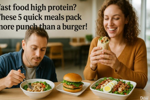 Fast food high protein? These 5 quick meals pack more punch than a burger!