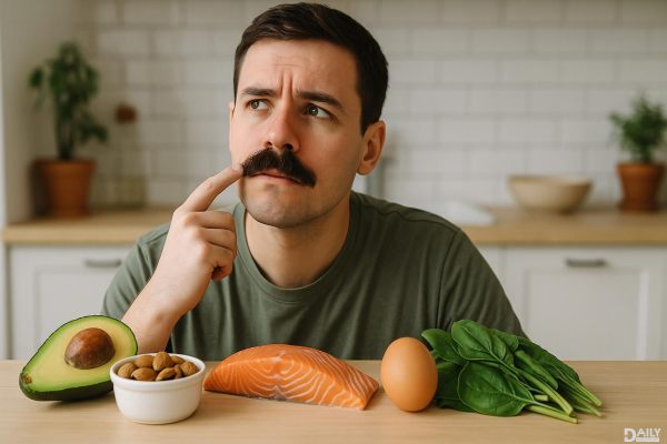 Want a Thicker Mustache? Try These 5 Foods That Boost Hair Growth Naturally!