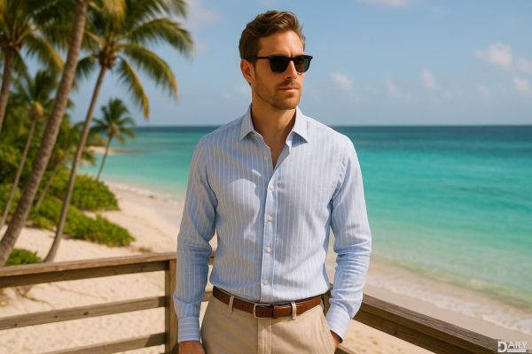 Stay Cool and Stylish: Best Men’s Dress Shirts for Your Bahamas Adventure!