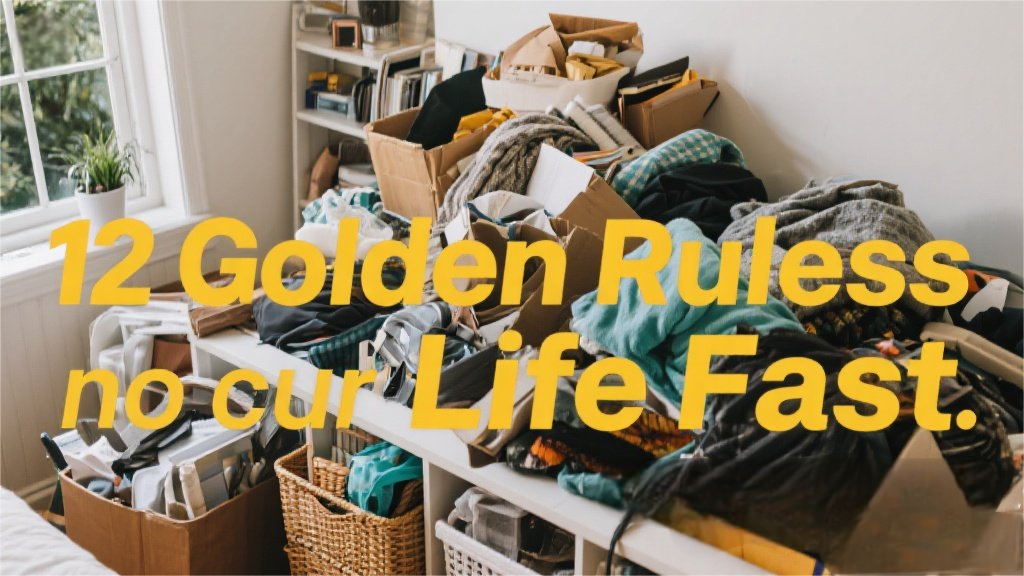 12 Golden Rules to Declutter Your Life Fast!